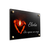 Plaque funéraire mains-bougie 18 Plaquedeces.fr